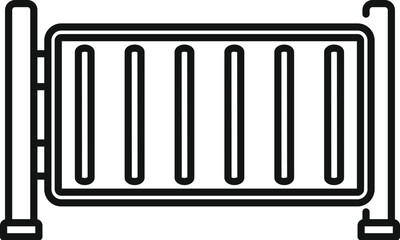 Automatic barrier regulating traffic and limiting access to private property