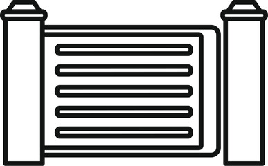 Modern gate providing security and style to a property