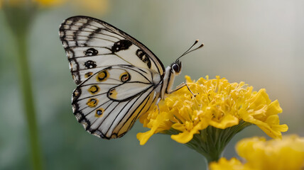 Fototapeta premium butterfly on a flower