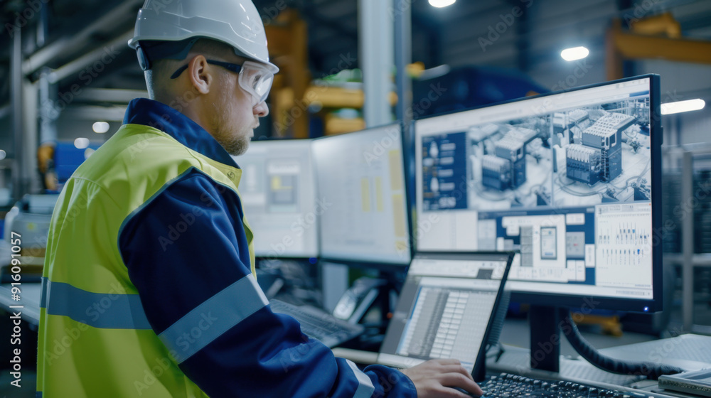 Poster engineers using ai for industrial automation