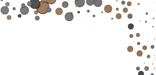  Multicolored confetti on white