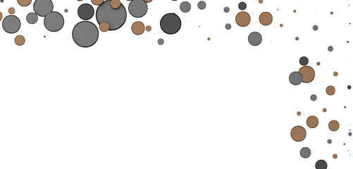 Multicolor confetti abstract background with a lot of falling pieces, isolated on a white background.