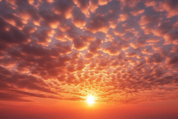 Fototapeta premium Sunset sky with beautiful dramatic clouds version 1