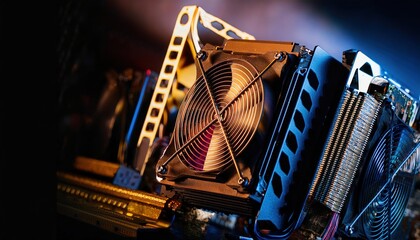 Obraz premium High-Performance Graphics Card Cooling System