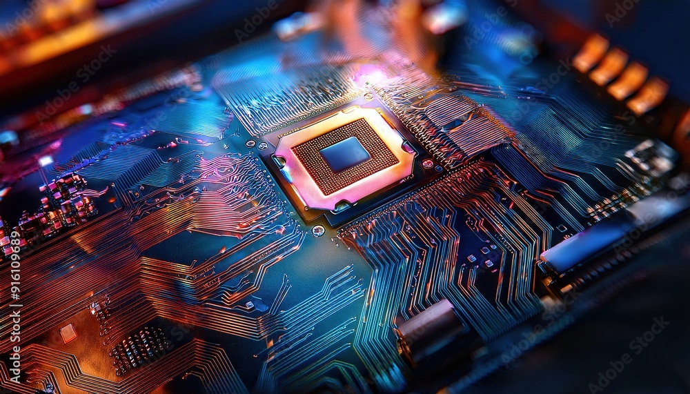 Poster advanced microprocessor circuit board technology