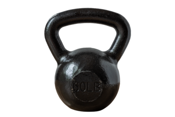 Kettlebell PNG white background isolated strength resistance training weightlifting exercise equipment dumbbell free weight