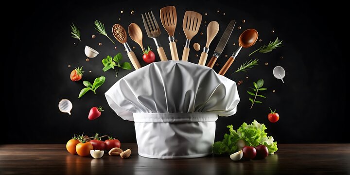 a-vintage-chef-s-hat-with-floating-culinary-tools-