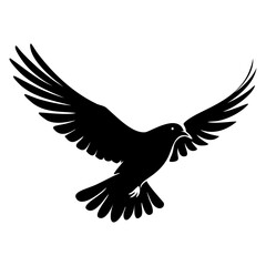 eagle flying vector silhouette