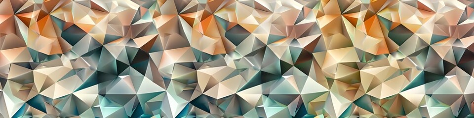 Obraz premium A vector illustration of a low-poly background with an array of colors and shapes, evoking the feeling of an abstract geometric wallpaper.