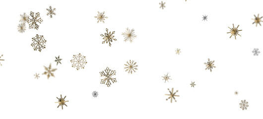 Snowflake Dance: Radiant 3D Illustration Showcasing Falling Christmas Snowflakes in Harmony