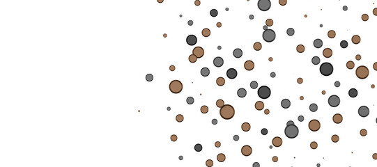 gold confetti background, isolated on transparent background