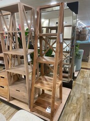 Display of shelves at home goods store