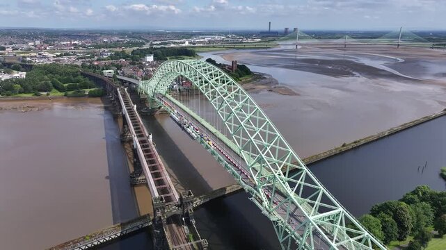 Iron Bridge Spanning the River Mersey