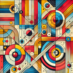 abstract background with geometric shapes