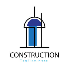 Construction logo template