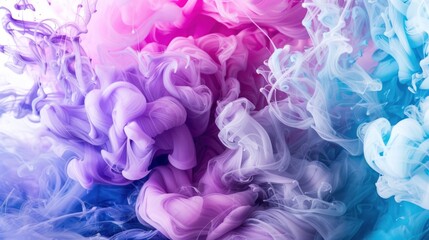 Obraz premium Abstract Swirls of Purple and Blue Ink
