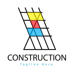 Construction logo template