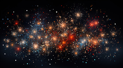 Fototapeta premium fireworks at the night sky. chinese new year. lunar new year. new year's eve. christmas eve