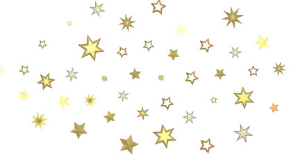 Starry Christmas Cascade: Radiant 3D Illustration Showcasing Falling Holiday Starlight Streams