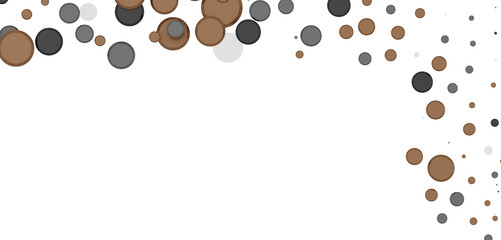 Multicolor confetti abstract background with a lot of falling pieces, isolated on a white background. Festive decorative tinsel element for design