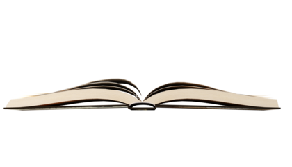 open book isolated on white background.