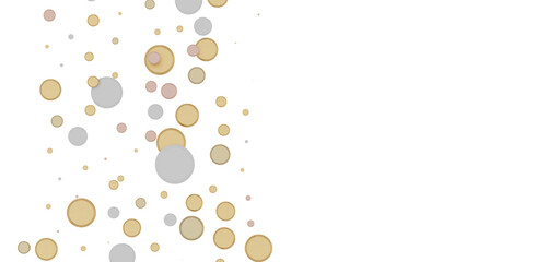 Cascading Splendor: Striking 3D Illustration Showcasing a Dazzling gold Confetti Display