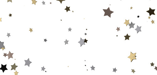 Ethereal Rain of Gold: Step into a Captivating 3D Stars Shower