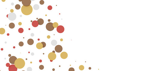 Colorful confetti on white background