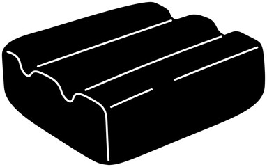 plasticine illustration clay silhouette kid logo design icon art outline play toy child fun colorful doh education creative color shape childhood craft dough for vector graphic background