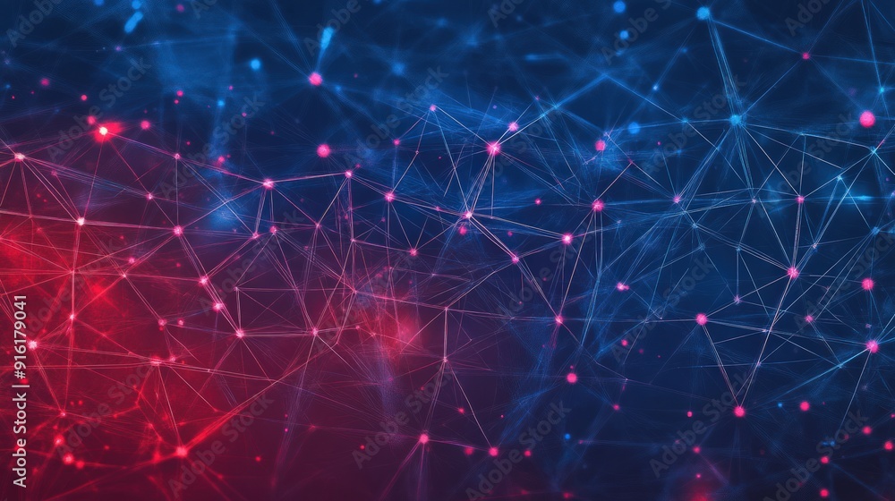Poster abstract network connection background