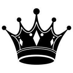 black crown, crown silhouette, King crown vector art, queen crown icon, Holiday t shirt, crown Vector illustration, crown Line art, cartoon drawn trendy logo, eps, svg