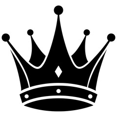 black crown, crown silhouette, King crown vector art, queen crown icon, Holiday t shirt, crown Vector illustration, crown Line art, cartoon drawn trendy logo, eps, svg