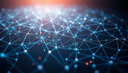 Abstract Network Connection Background.