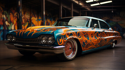 Obraz premium old car generate by AI