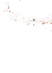 Stellar Christmas Symphony: Exquisite 3D Illustration of Falling Stars in Harmonious Motion for the Holidays