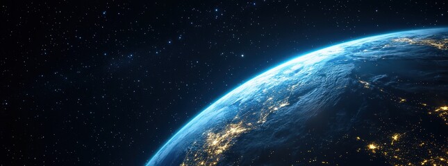 Obraz premium Earth From Space: A Celestial View