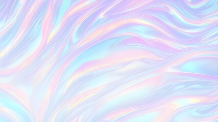 Holographic background seamless trendy iridescent light foil texture. Soft holographic pastel unicorn marble background pattern. Modern pearlescent blurry abstract swirl illustration.	
