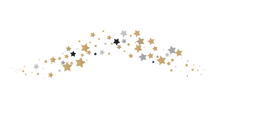 Ethereal Rain of Gold: Step into a Captivating 3D Stars Shower