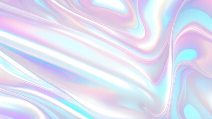 Holographic background seamless trendy iridescent light foil texture. Soft holographic pastel unicorn marble background pattern. Modern pearlescent blurry abstract swirl illustration.	
