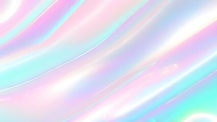 Holographic background seamless trendy iridescent light foil texture. Soft holographic pastel unicorn marble background pattern. Modern pearlescent blurry abstract swirl illustration.	
