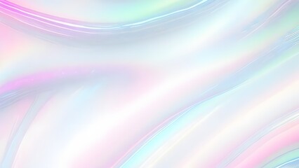 Obraz premium Holographic background seamless trendy iridescent light foil texture. Soft holographic pastel unicorn marble background pattern. Modern pearlescent blurry abstract swirl illustration. 