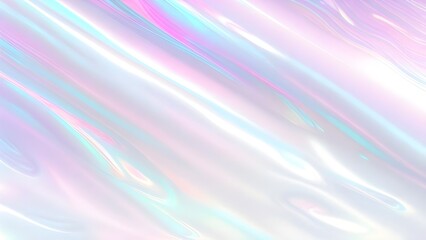 Holographic background seamless trendy iridescent light foil texture. Soft holographic pastel unicorn marble background pattern. Modern pearlescent blurry abstract swirl illustration.	