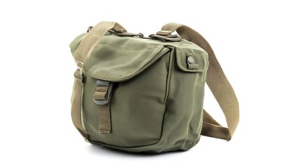 Naklejka premium Canteen Bag on White Background