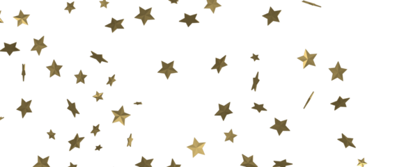 XMAS Stars - golden stars -