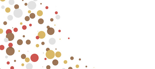  Multicolored confetti on white