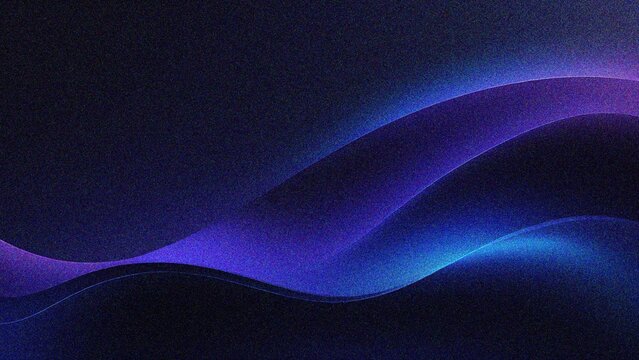 blue abstract gradient background grain texture effect dark vibrant color flow wave copy space