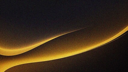 yellow abstract gradient background grain texture effect dark vibrant color flow wave copy space