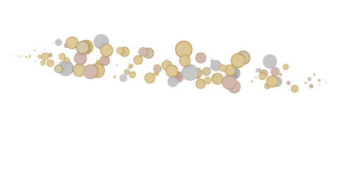 Sprinkle of Success: Spectacular 3D Illustration Showcasing Cascading gold Confetti