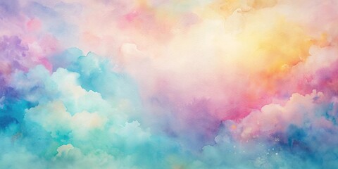 Pastel watercolor painting with soft, blended colors , pastel, watercolor, painting, art, artistic, soft, blend, colorful