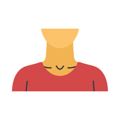 Neck icon clipart avatar logtotype isolated vector illustration